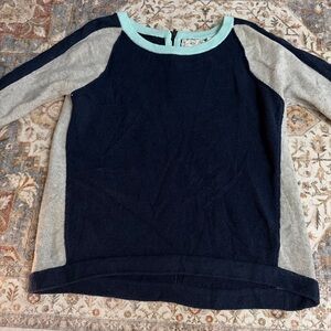 Field Flower Anthropologie Colorblock Cashmere Blend Sweater Top | Size large